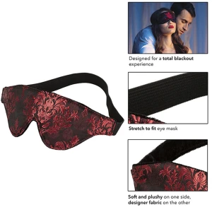 CALEXOTICS â SCANDAL BLICKDICHTE AUGENMASKE MIT ROTEN DETAILS